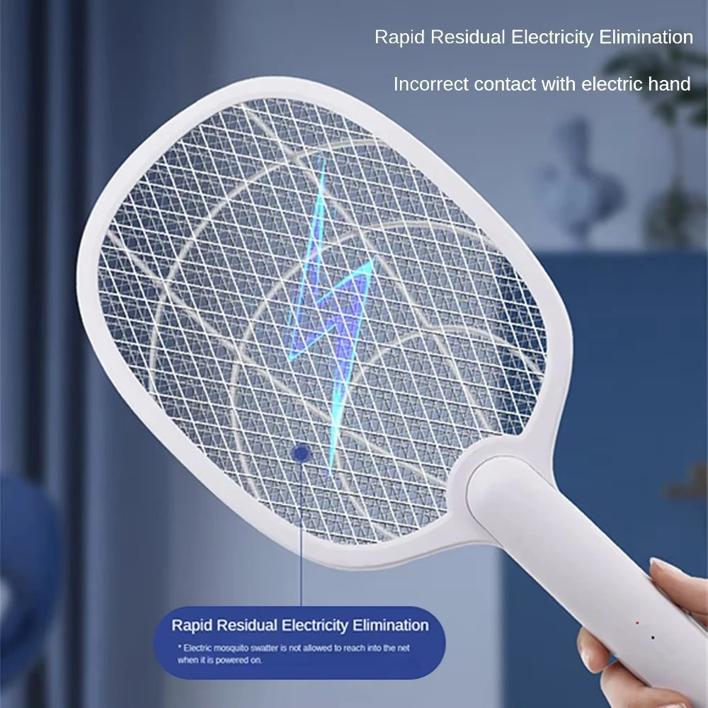 2-in-1 Rechargeable Electric Mosquito Swatter