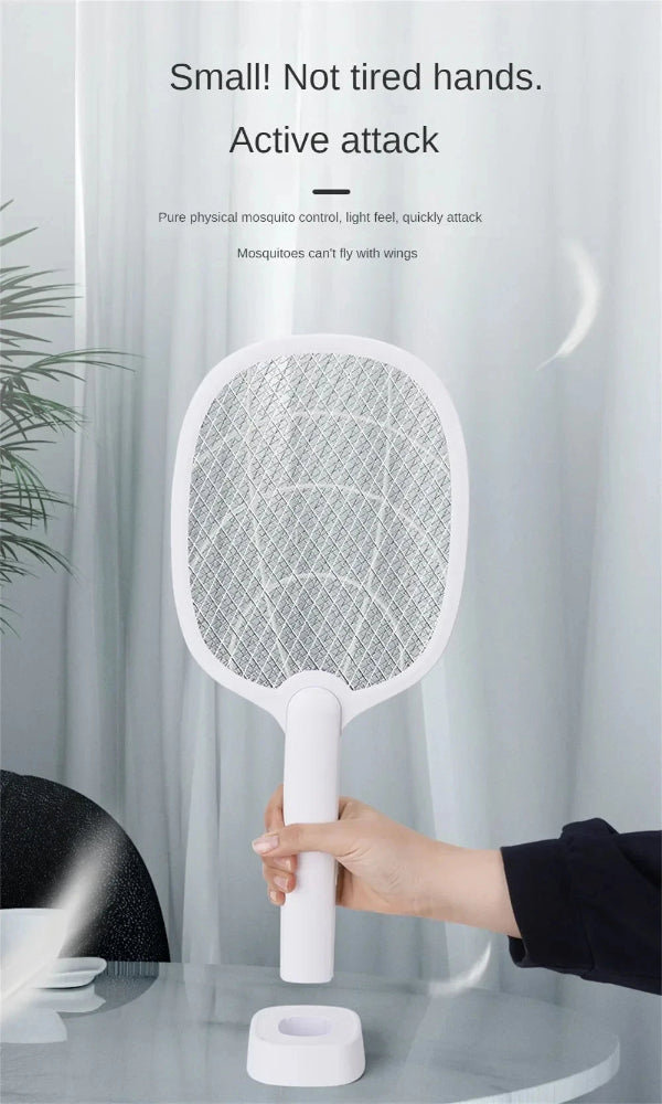 2-in-1 Rechargeable Electric Mosquito Swatter